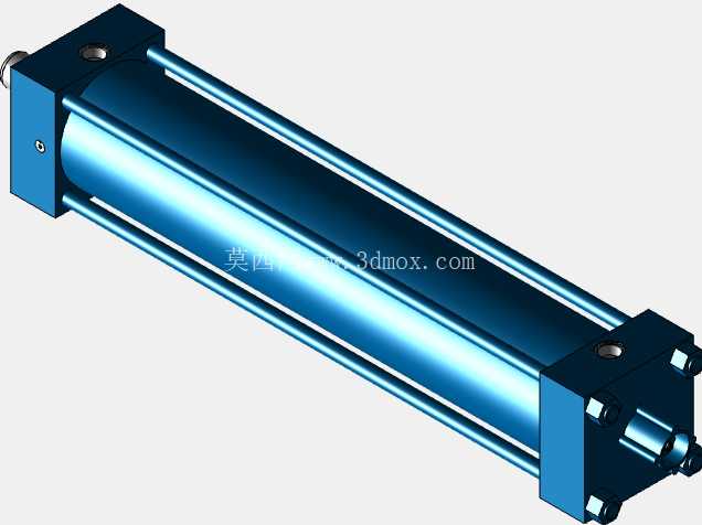 带位置测量系统 CST3 - MX5 的拉杆气缸。 - 孔径D= 200mm。 - 行程长度 S= 1000 mm。