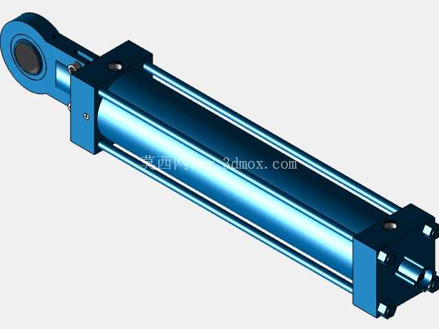 带位置测量系统 CST3 - MX5 的拉杆气缸。 - 孔径D= 200mm。 - 行程长度 S= 1000 mm。