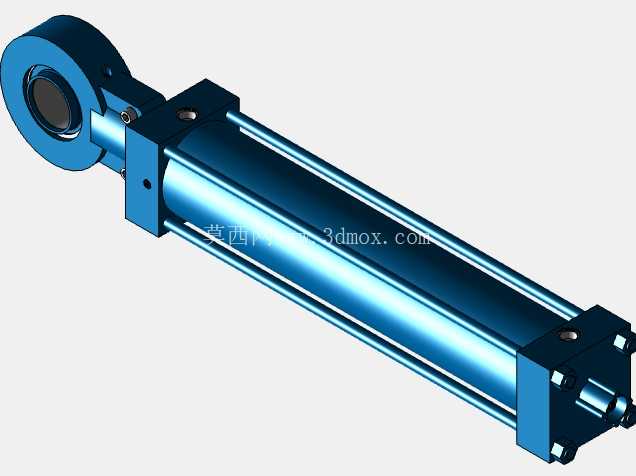 带位置测量系统 CST3 - MX5 的拉杆气缸。 - 孔径D= 200mm。 - 行程长度 S= 1000 mm。