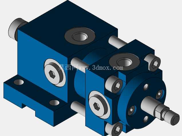 Rexroth - BOSCH - 拉杆气缸至 CNOMO - 带定位活塞杆的差动气缸 - HVBD 范围,02. - 活塞直径 D=25 mm。 - 活塞杆直径 d=16 毫