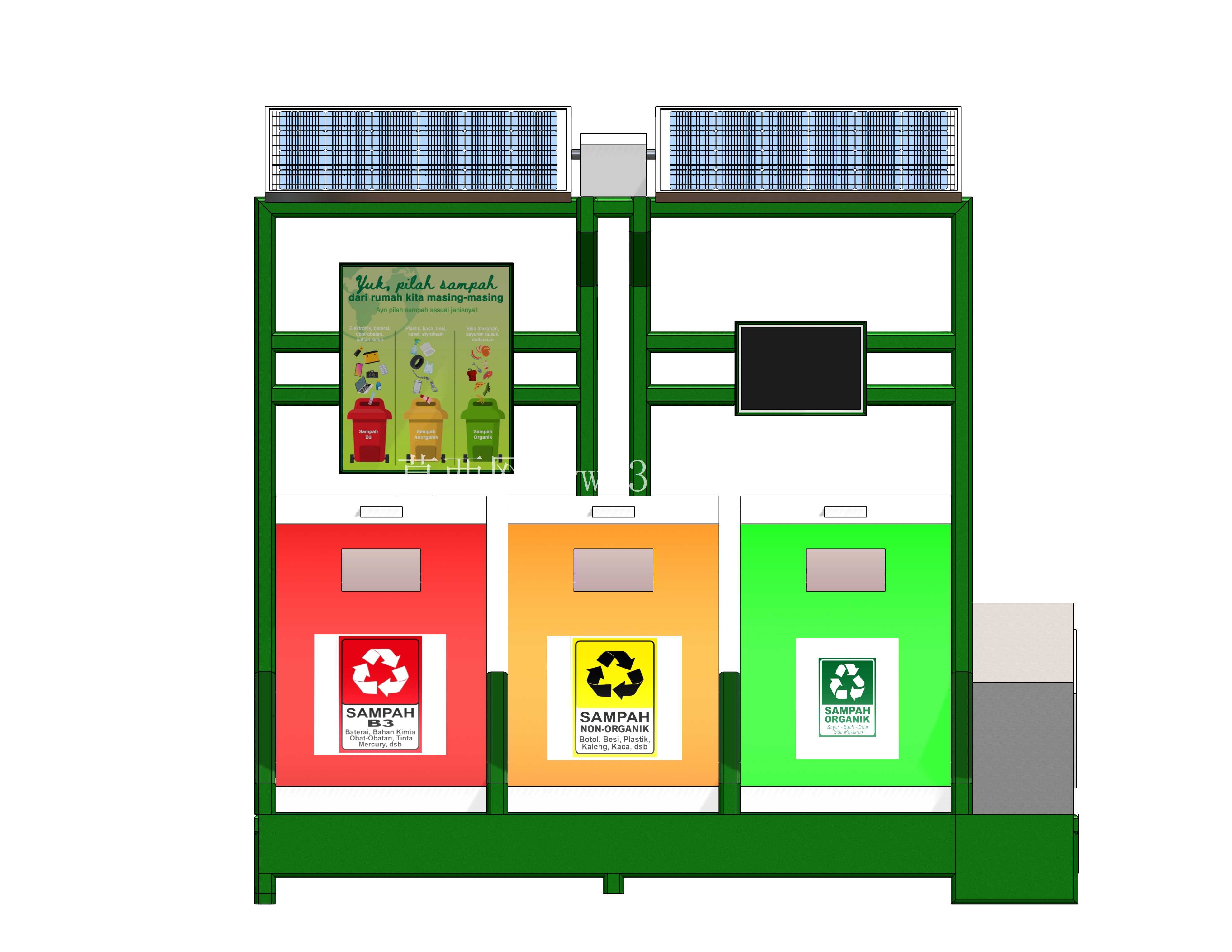 �ִ���������Ͱ��Tempat Sampah Pintar Modern��