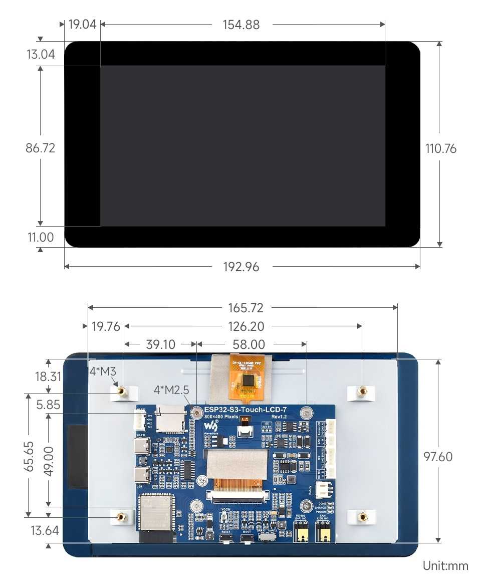 ESP32-S3 7Ӣ����ʾ�� - ESP32-S3-Touch-LCD-7