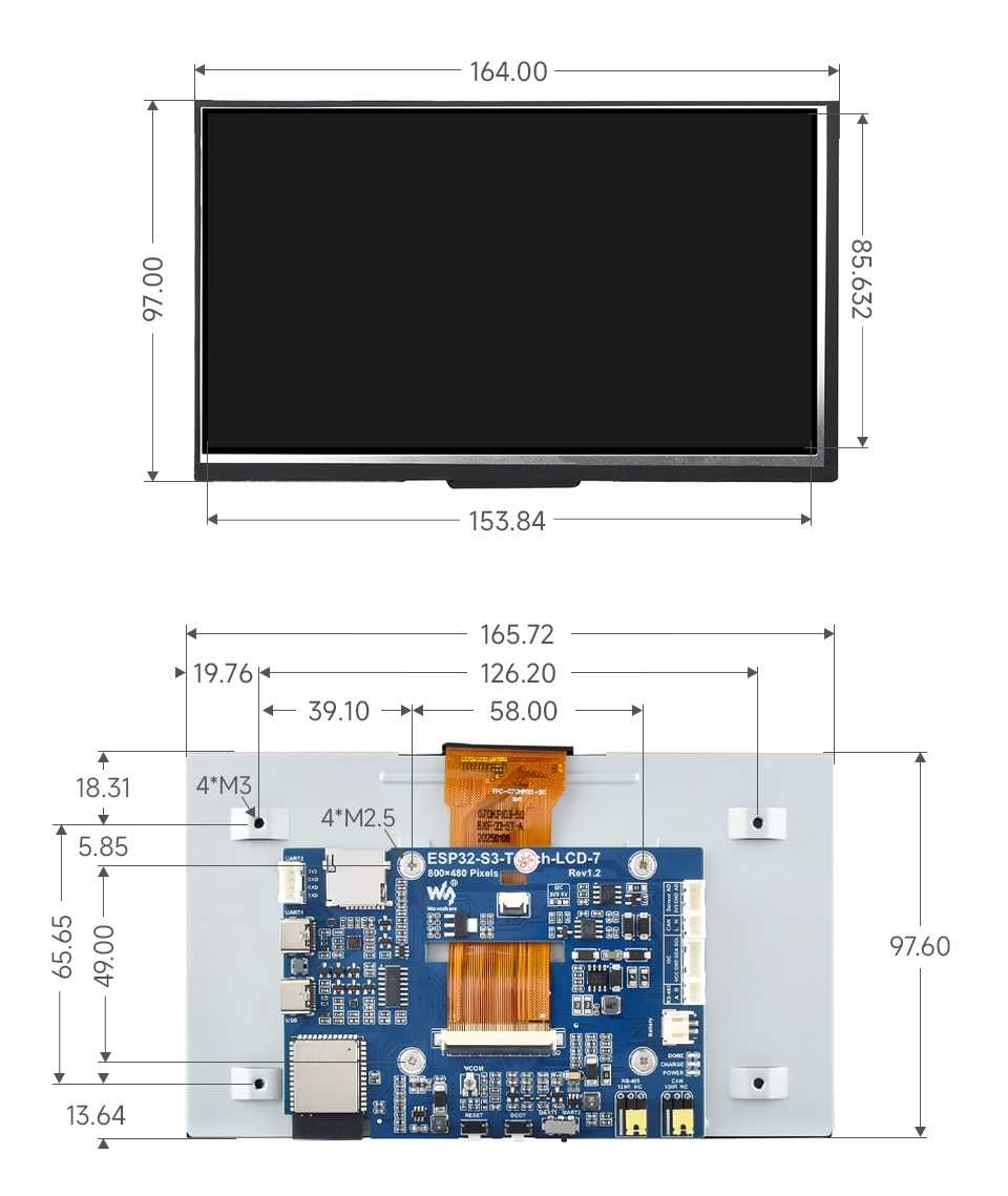 ESP32-S3 7Ӣ����ʾ�� - ESP32-S3-Touch-LCD-7