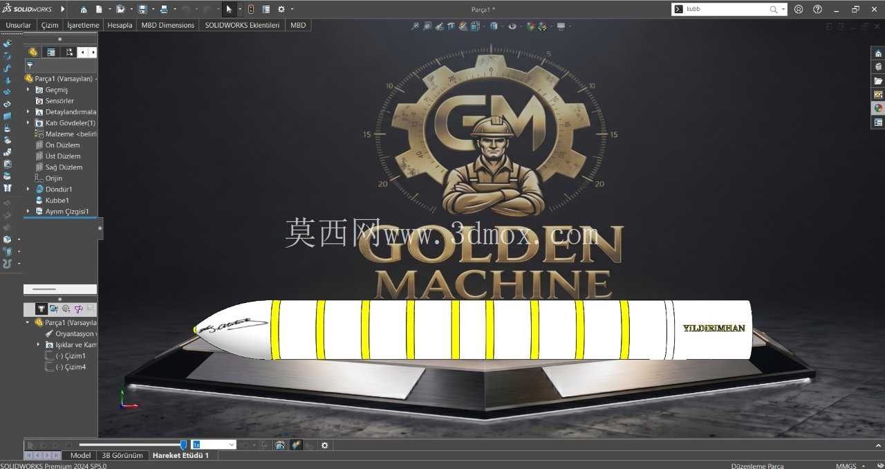 YILDIRIMHAN F��ZES? t��rkiyenin 6000 km uzun menzilli f��zesini Solidworkste ?izdik