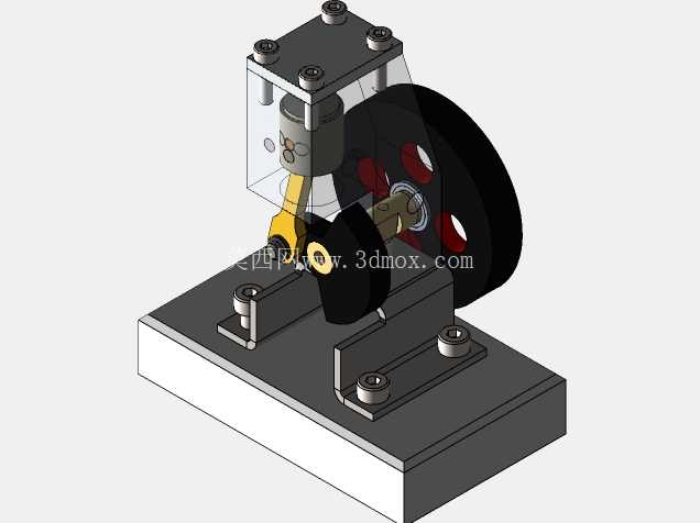 ���Ǽ򻯵���ʽ���׷���������ϸ 3D CAD ģ�͡� �����չʾ��������������Ļ���ԭ��������ת�˶�ת��Ϊ���������˶���