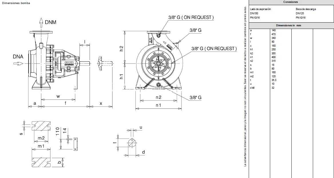 BOMBA CENTRIFUGA SAER 6NCB 125-250/?269-4P - 离心泵