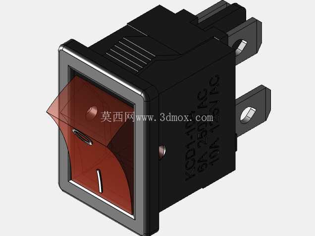 KCD1-104 发光摇臂开关 15x21 mm 面板开口 12.5x19 mm
