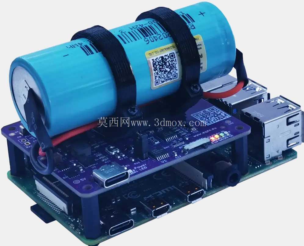 AQEX Stubborn Stamina LF - ������ Raspberry Pi �Ĺ�ҵ LFP UPS HAT