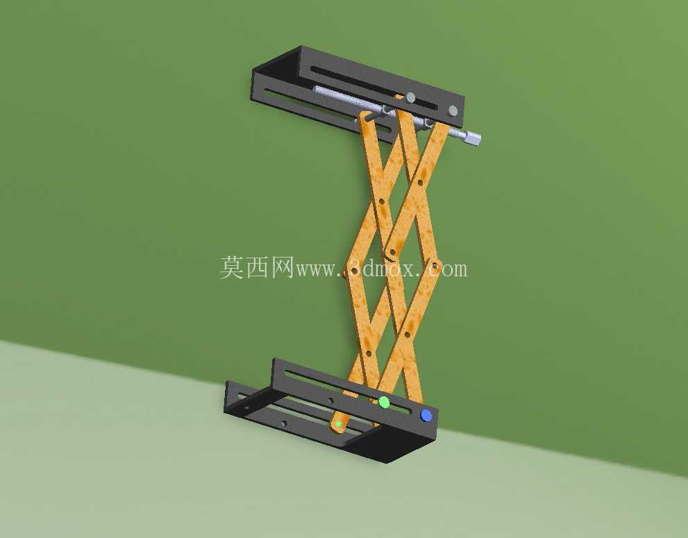 丝杠操作的剪刀式升降台机构