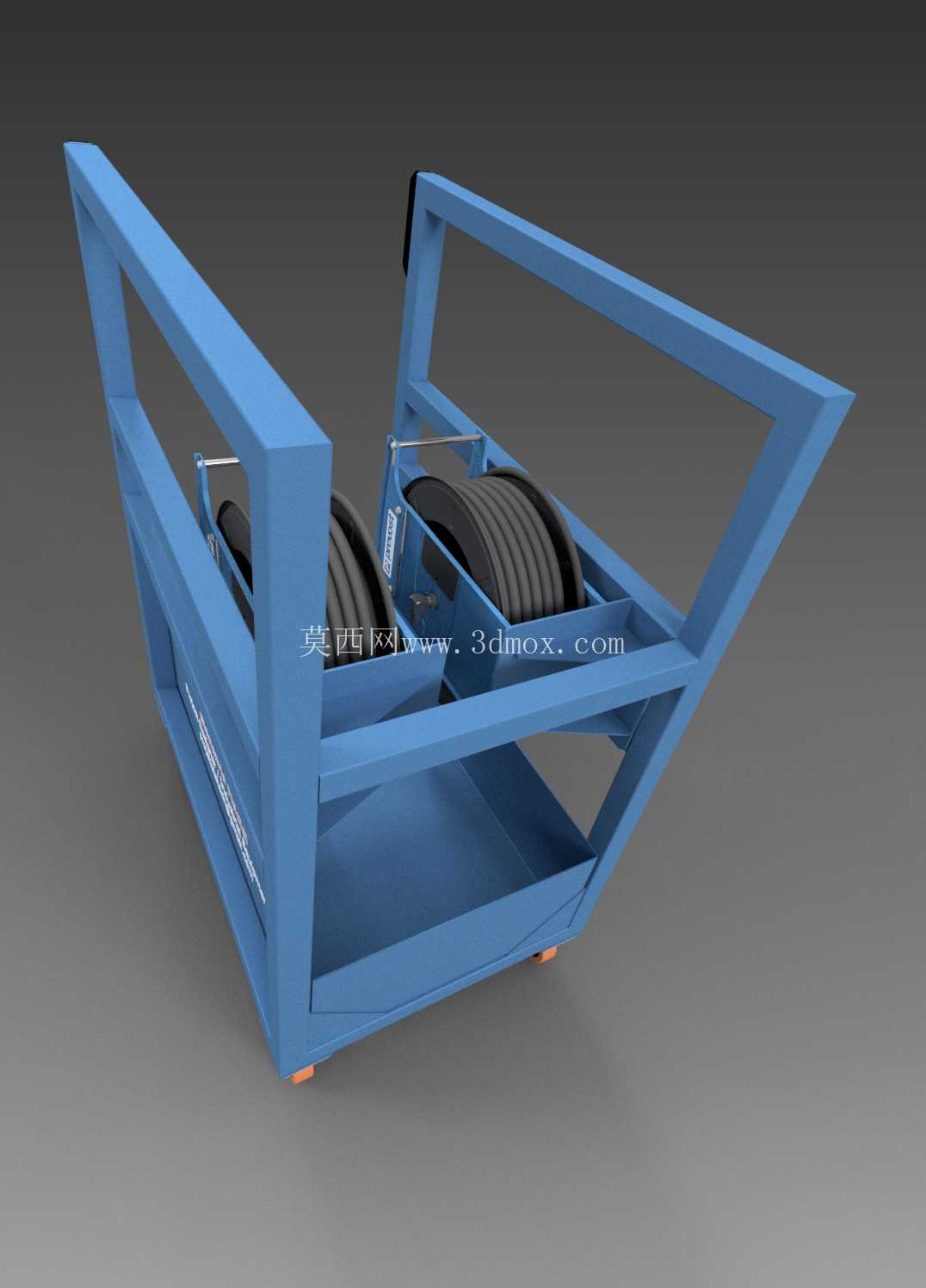 Carro Carretel Duplo – 油 LUB (Carretéis Móveis para óleo)