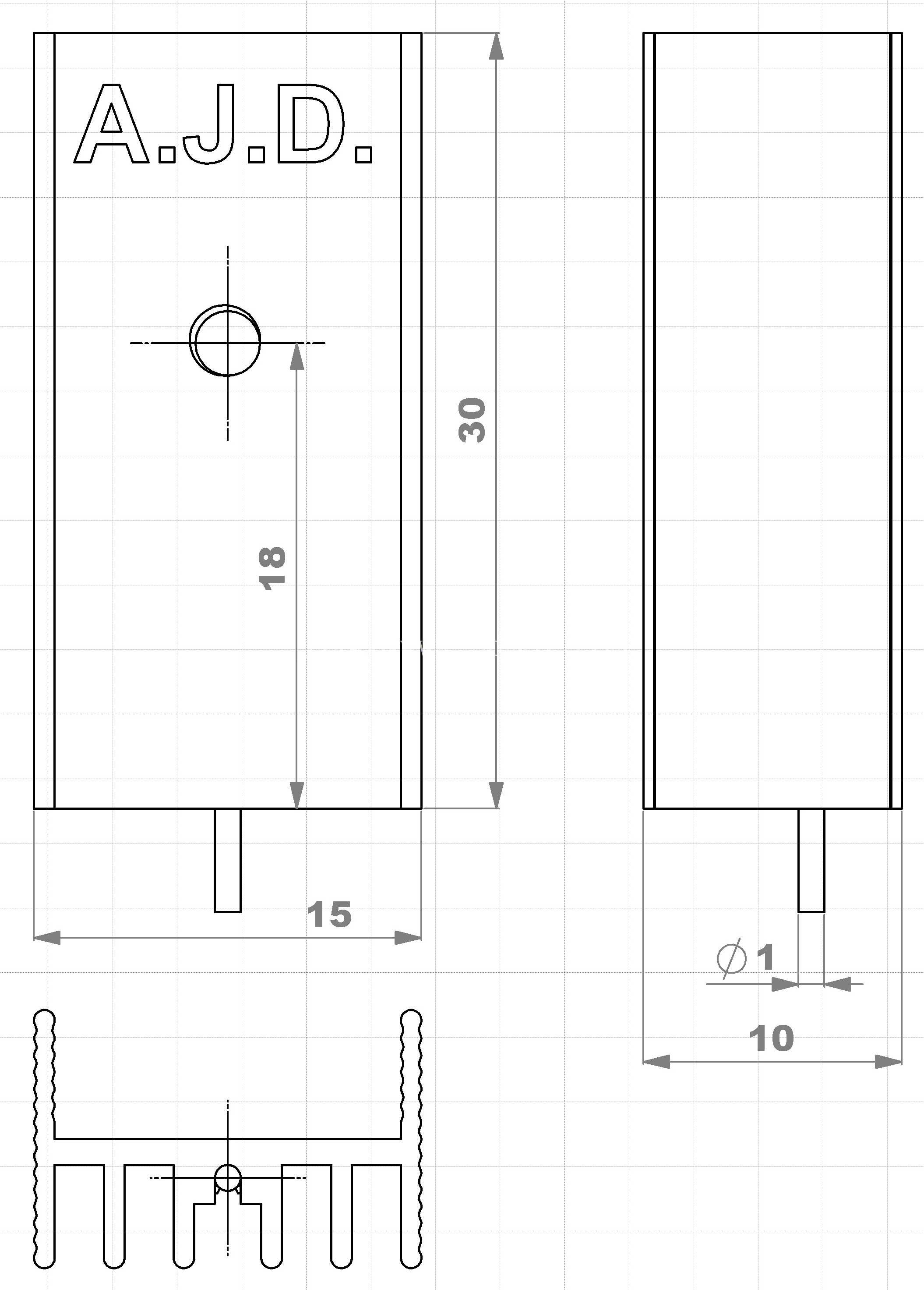 ɢ������C��TO-220 10x15x30-b