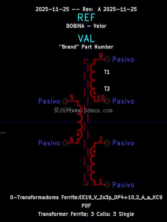 ��ѹ�������塰EE19����EE-19��2x3 ��ľ��A��