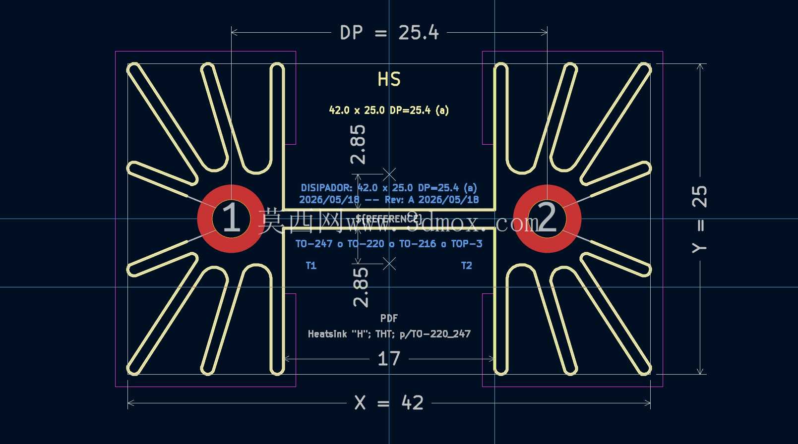 ɢ������ʽ��H����  42x25��  TO-220 �� TO-247