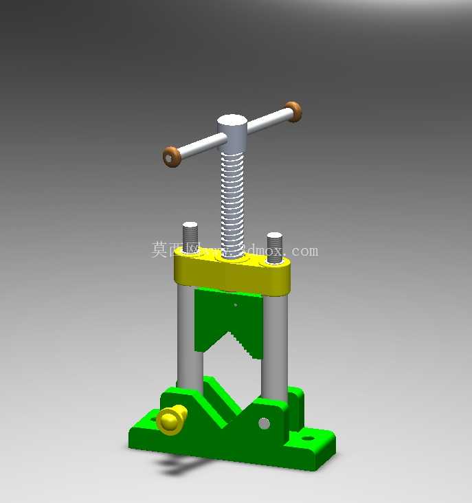 台式管虎钳(3D CAD 模型)