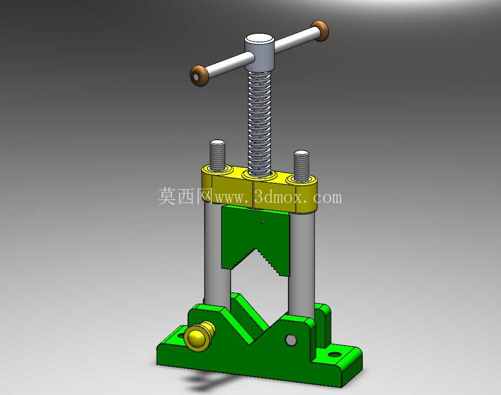 台式管虎钳(3D CAD 模型)