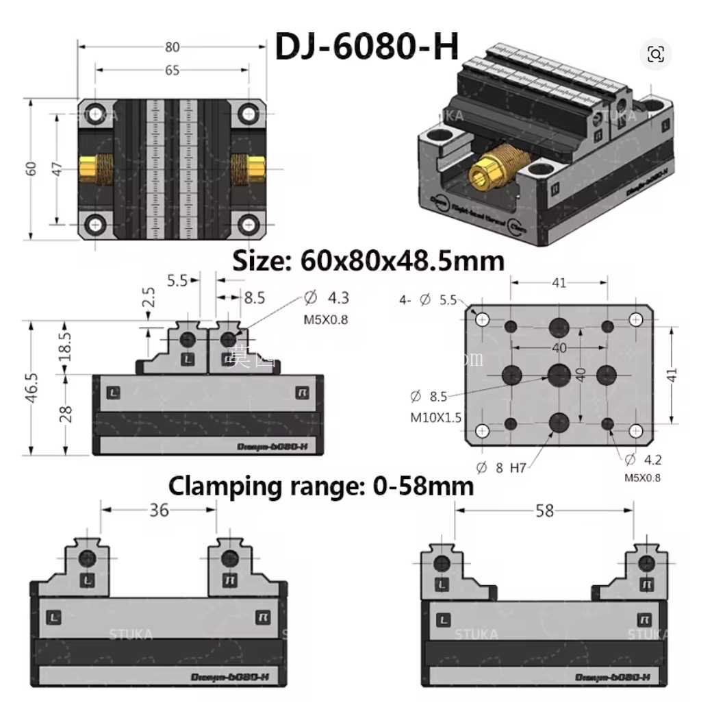 自定心虎钳 DJ-6080-H Aliexpress