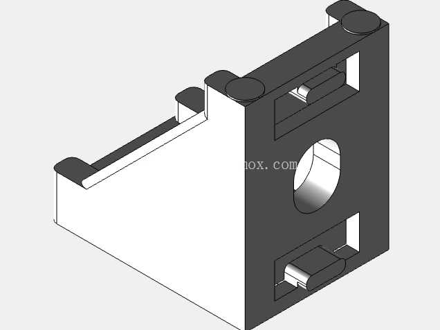 90 度角支架 90 度,适用于 20x20 型材