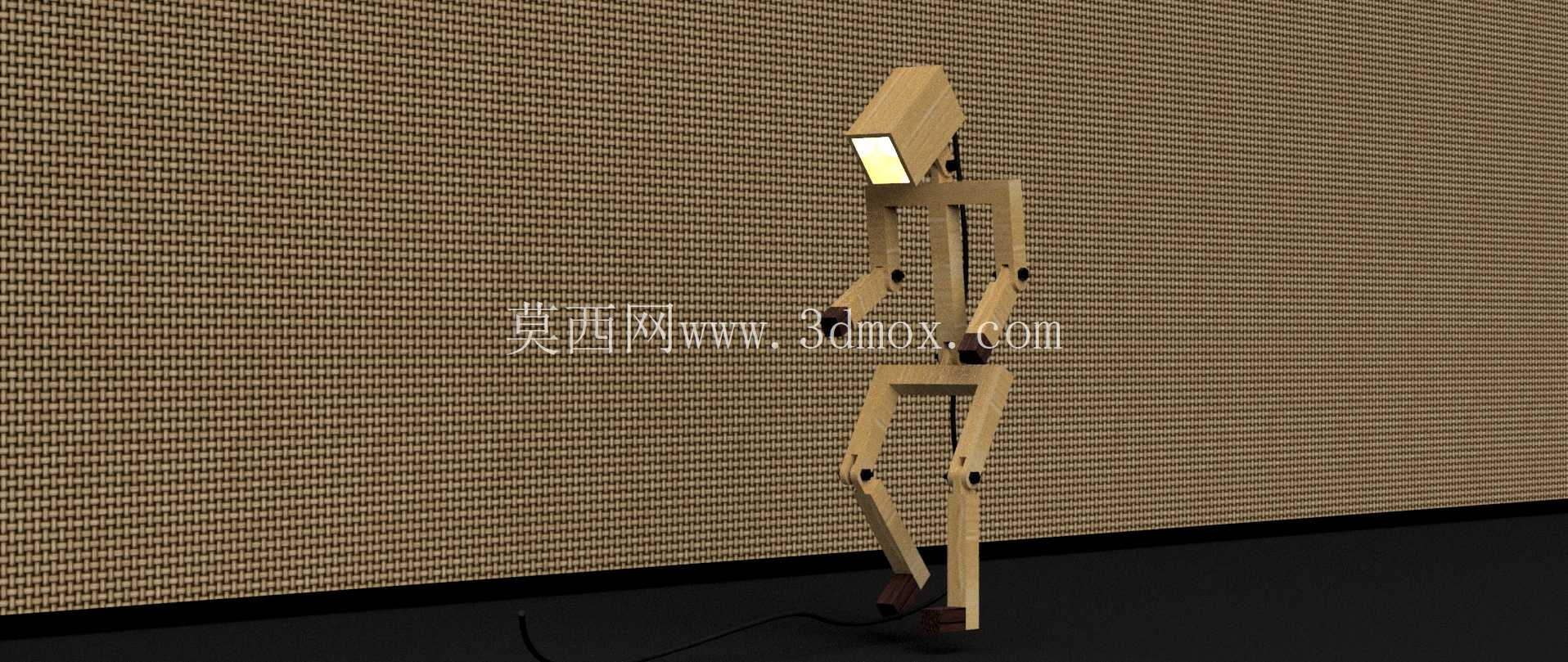 人形机器人台灯——关节造型设计