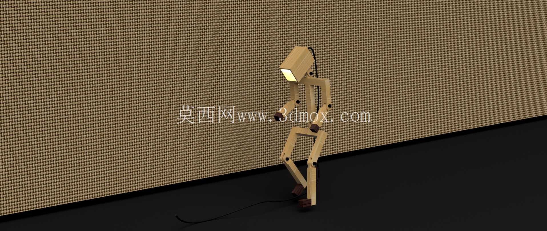 人形机器人台灯——关节造型设计