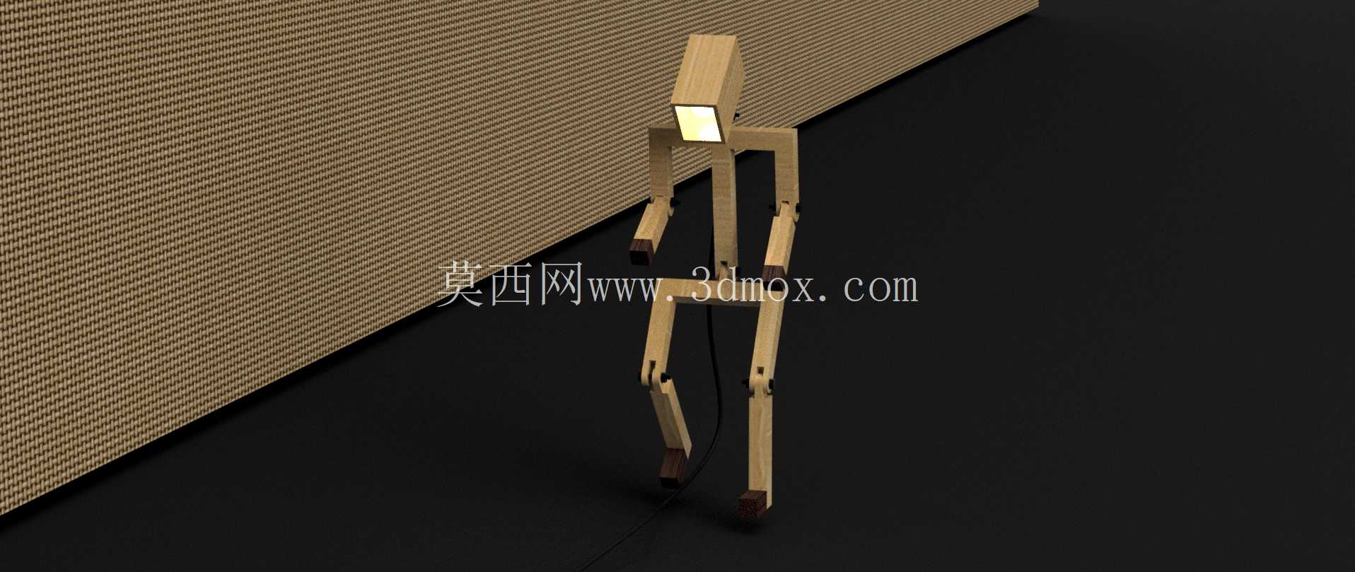人形机器人台灯——关节造型设计