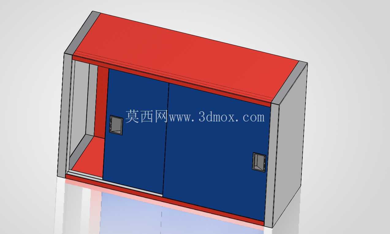 双门柜 - 3D CAD 模型