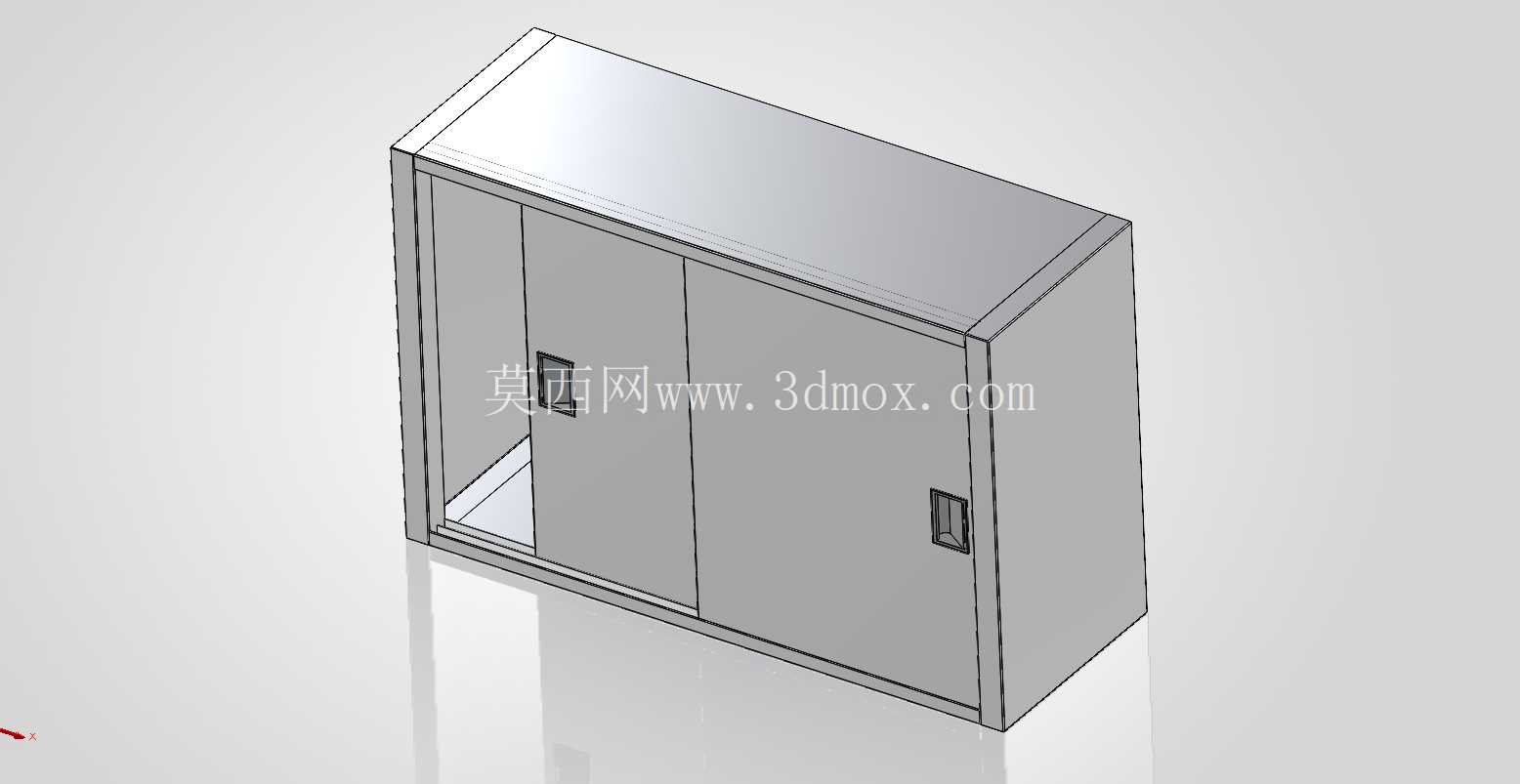双门柜 - 3D CAD 模型