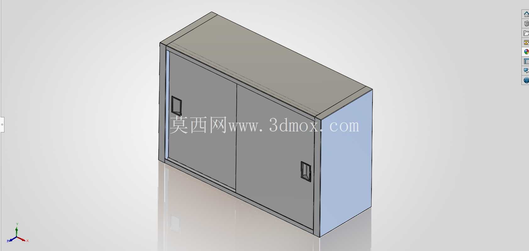 双门柜 - 3D CAD 模型