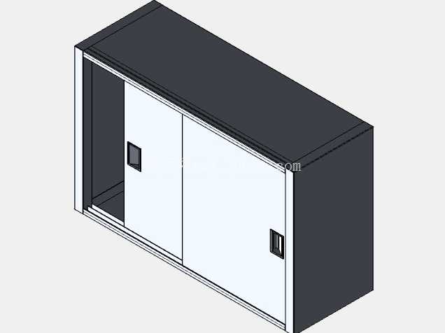 双门柜 - 3D CAD 模型