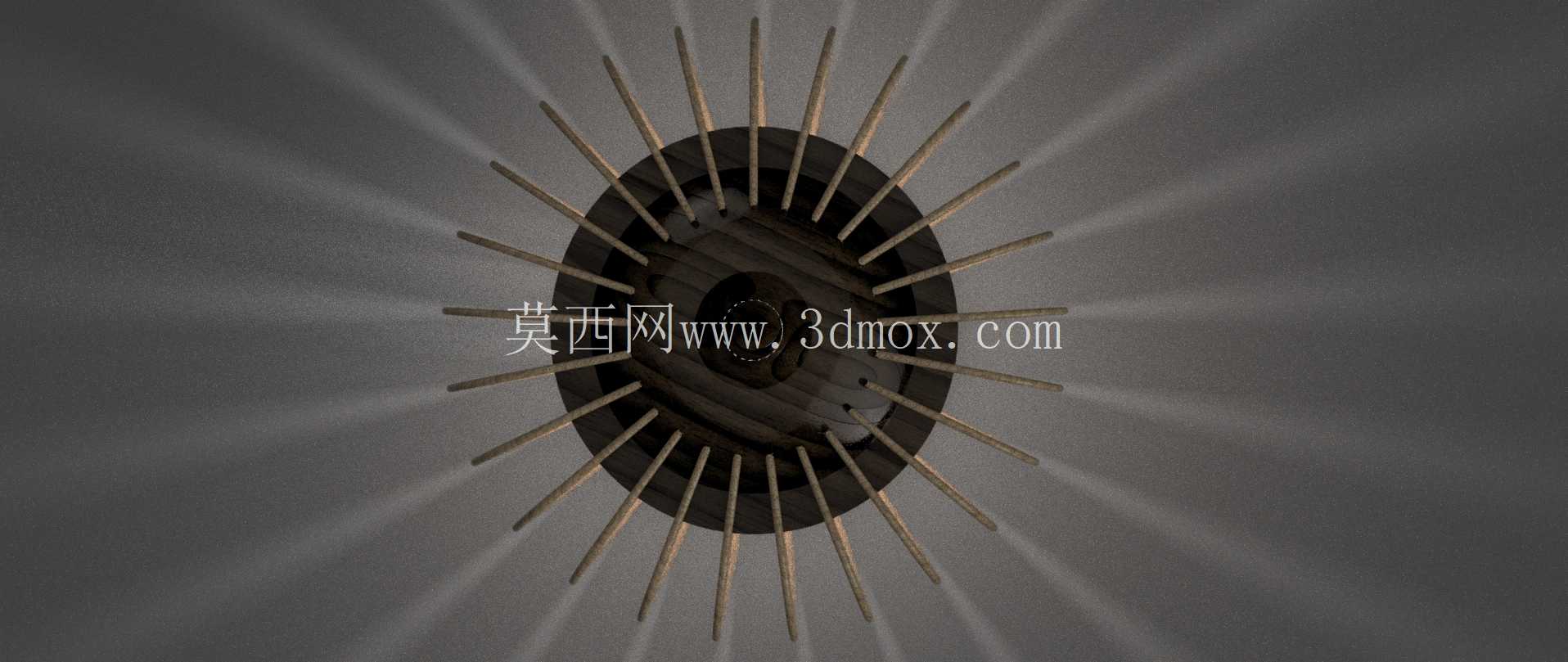 木板条灯 - 径向发光设计