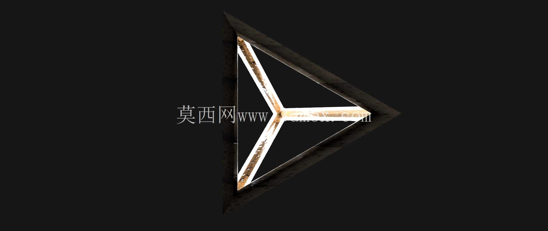 三角金字塔灯 - 发光边缘设计