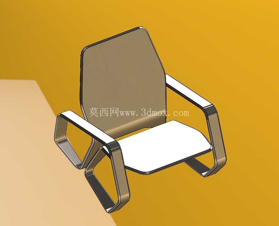 一体式椅子 - SolidWorks 模型
