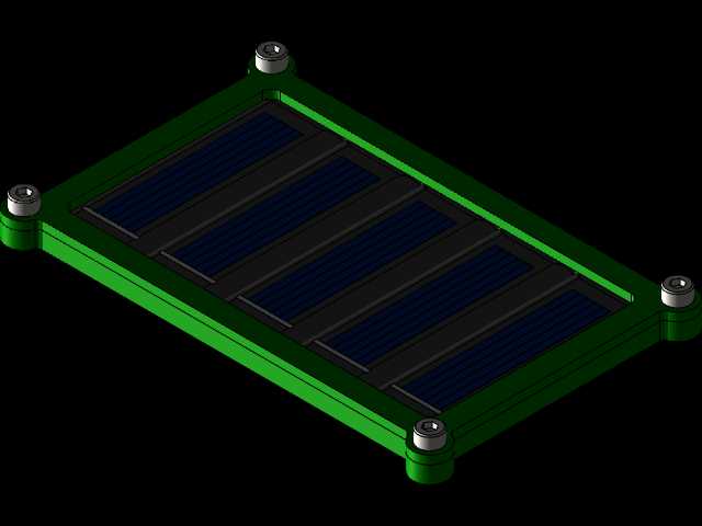 0.5V、100mA太阳能电池板焊接夹具和外壳