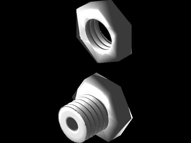 4mm PTFE空心螺栓和螺母M12