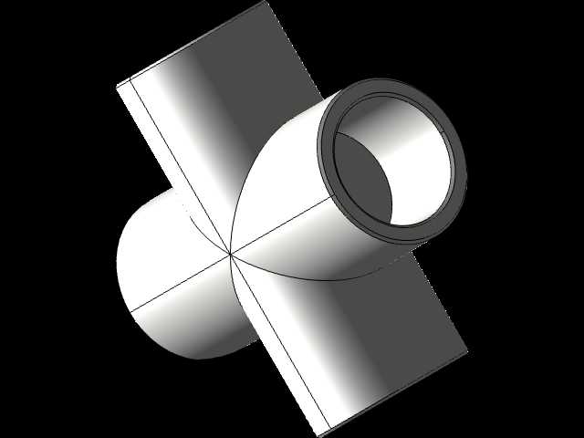 ����3D��ӡ��15mm PVCʮ�ֽ�ͷ
