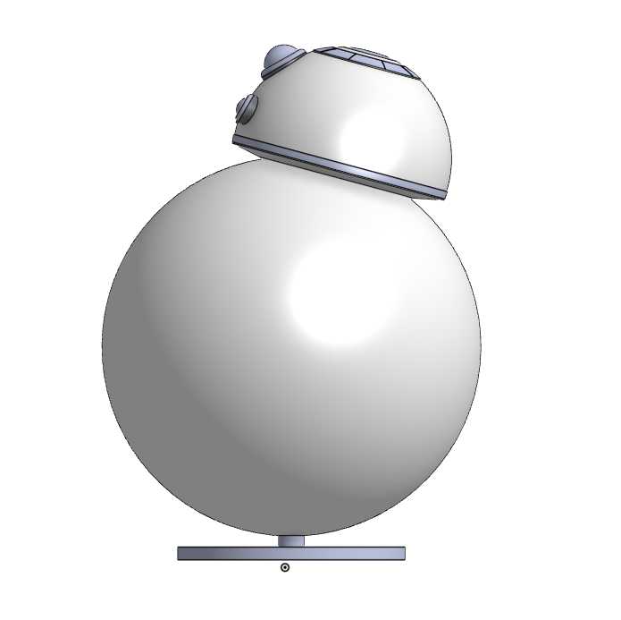 BB8带底座,可3d打印