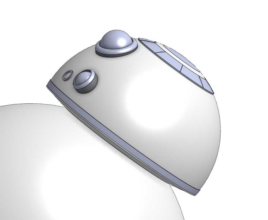 BB8带底座,可3d打印