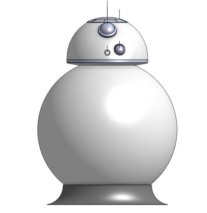 BB8带底座,可3d打印