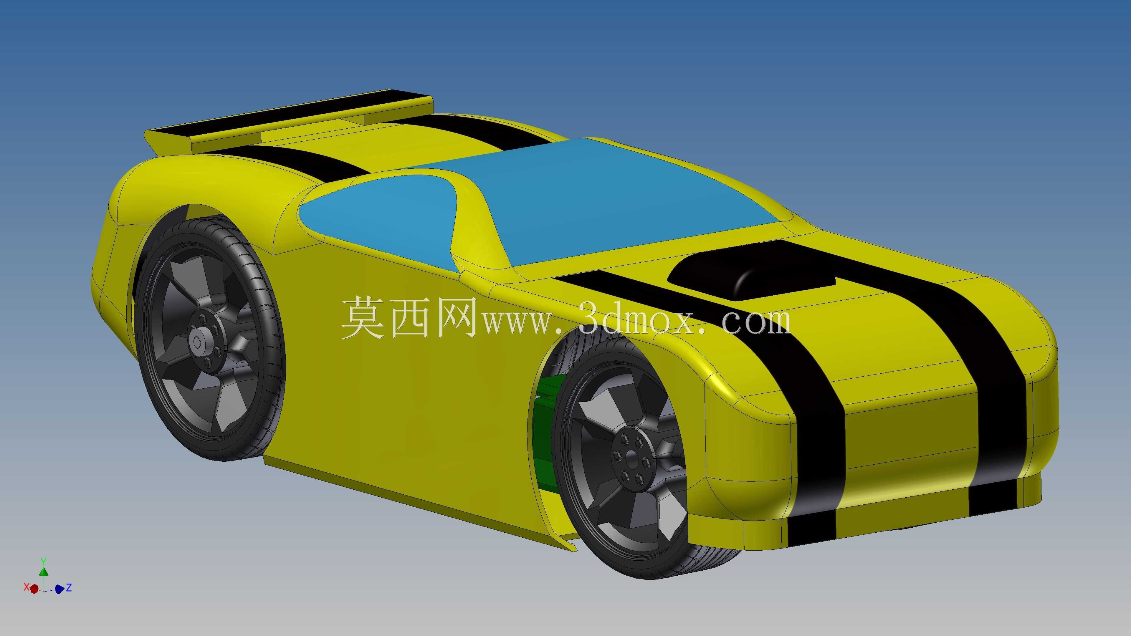制作自己的简单3D打印RC汽车。描述中零件的链接。