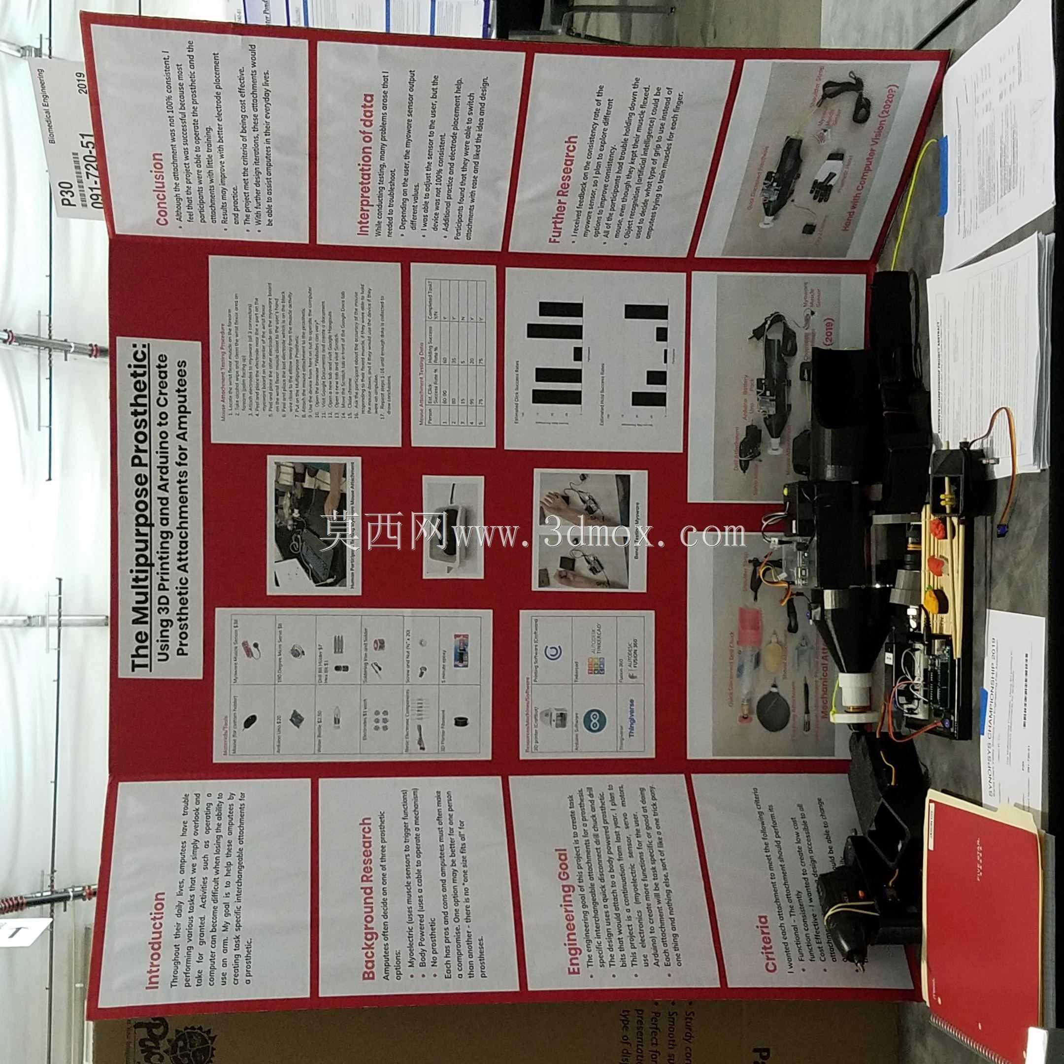 Arduino多功能假肢