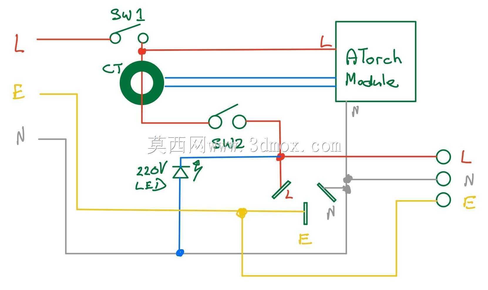 Atorch AT24C电能表外壳