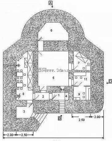 Blockhaus/Banker Regelbau 636 bis-Heeresküstenbatterie展台-