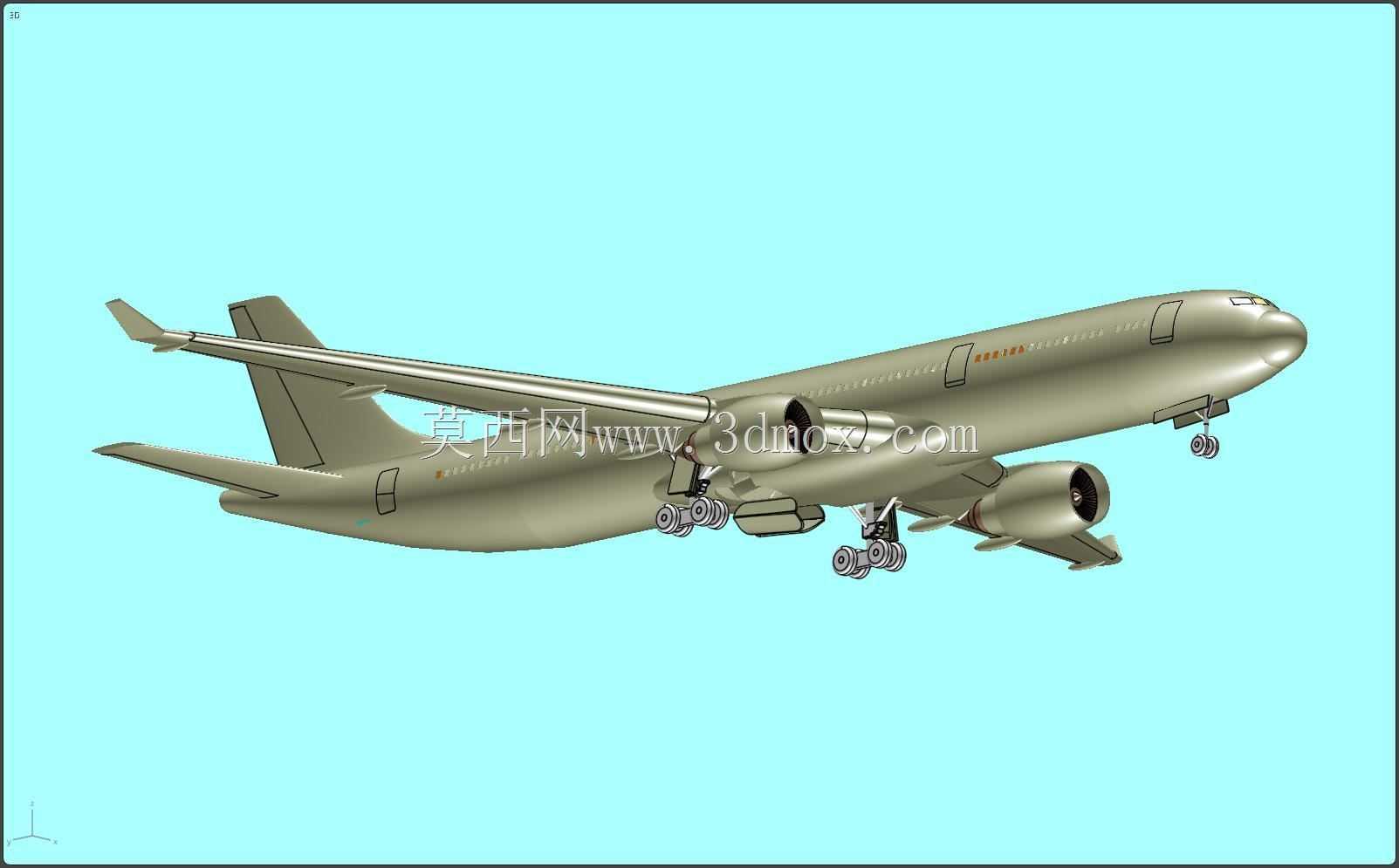 空客A330-300客机实体装配模型