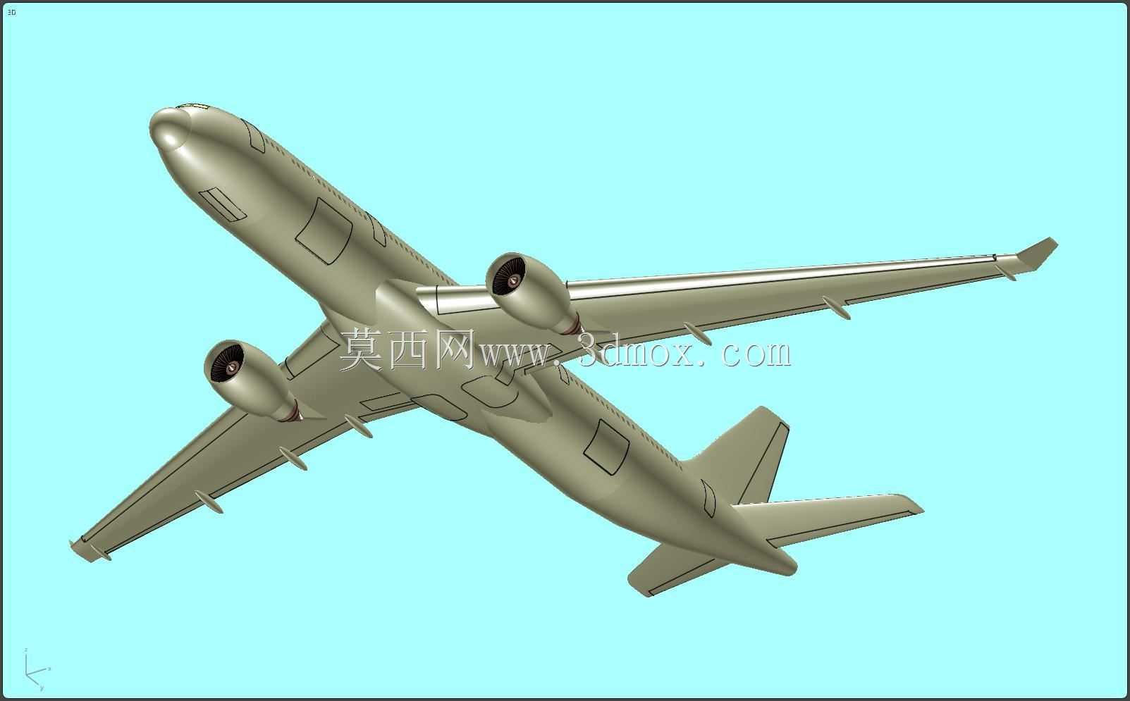 空客A330-300客机实体装配模型