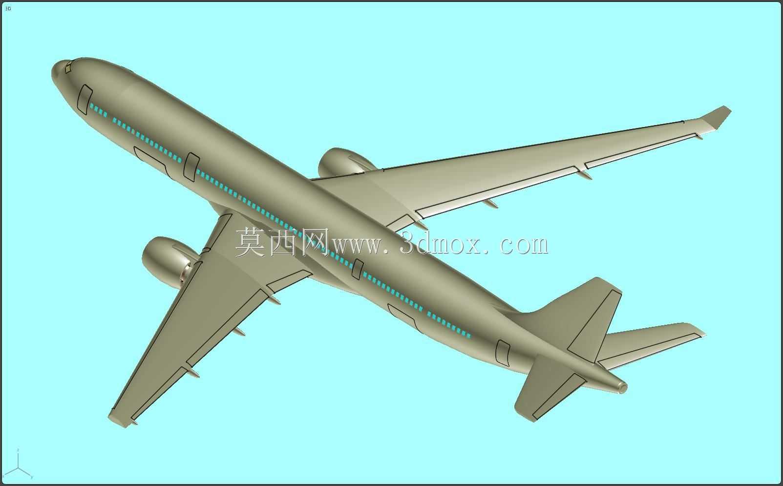 空客A330-300客机实体装配模型