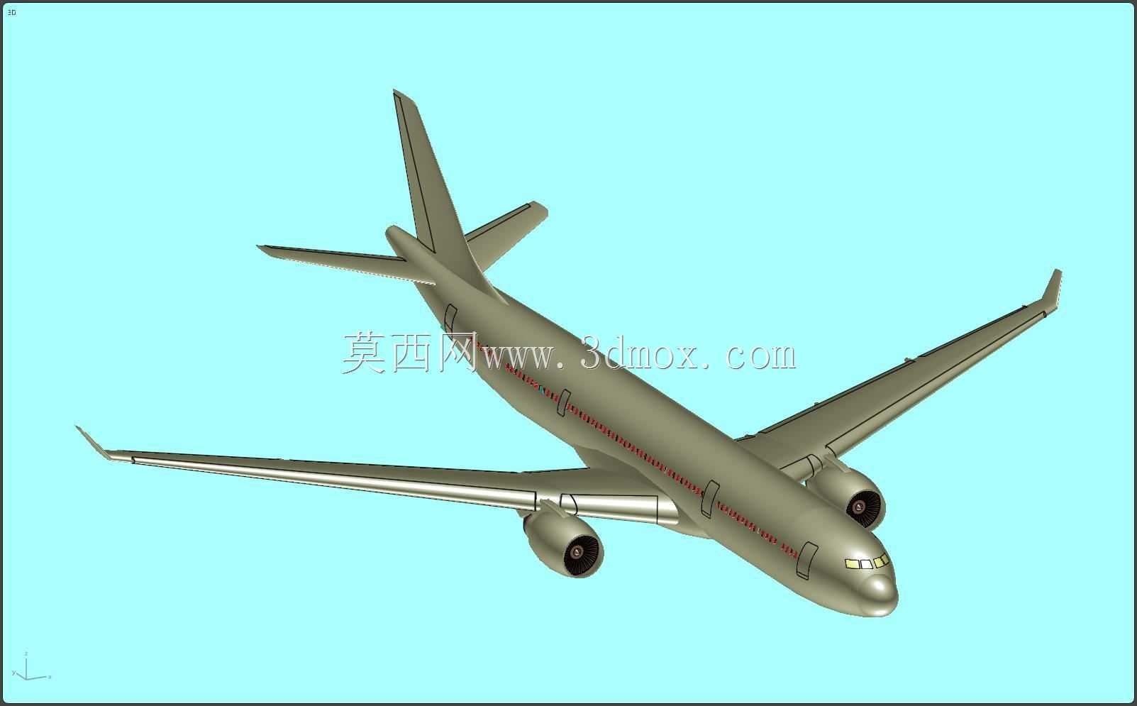 空客A330-300客机实体装配模型
