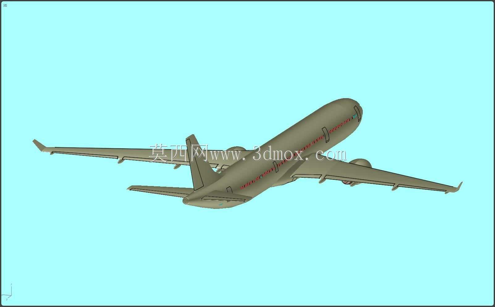 空客A330-300客机实体装配模型