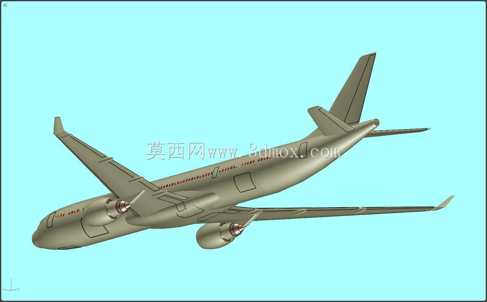 空客A330-300客机实体装配模型