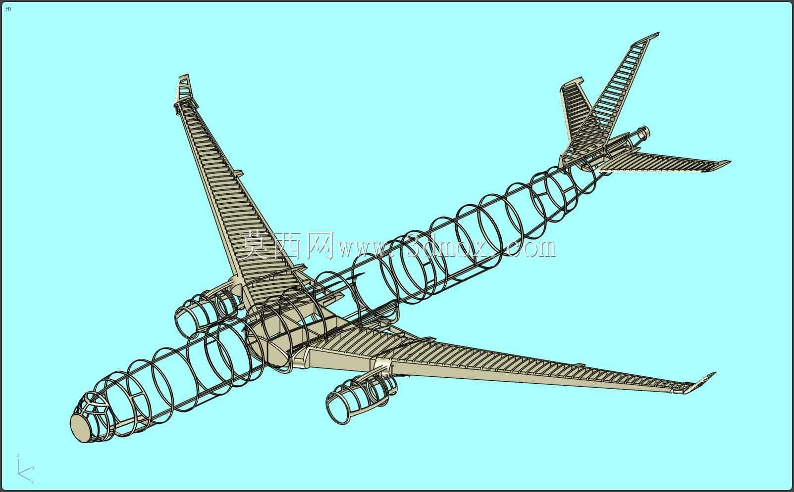 空客A330-300客机实体装配模型