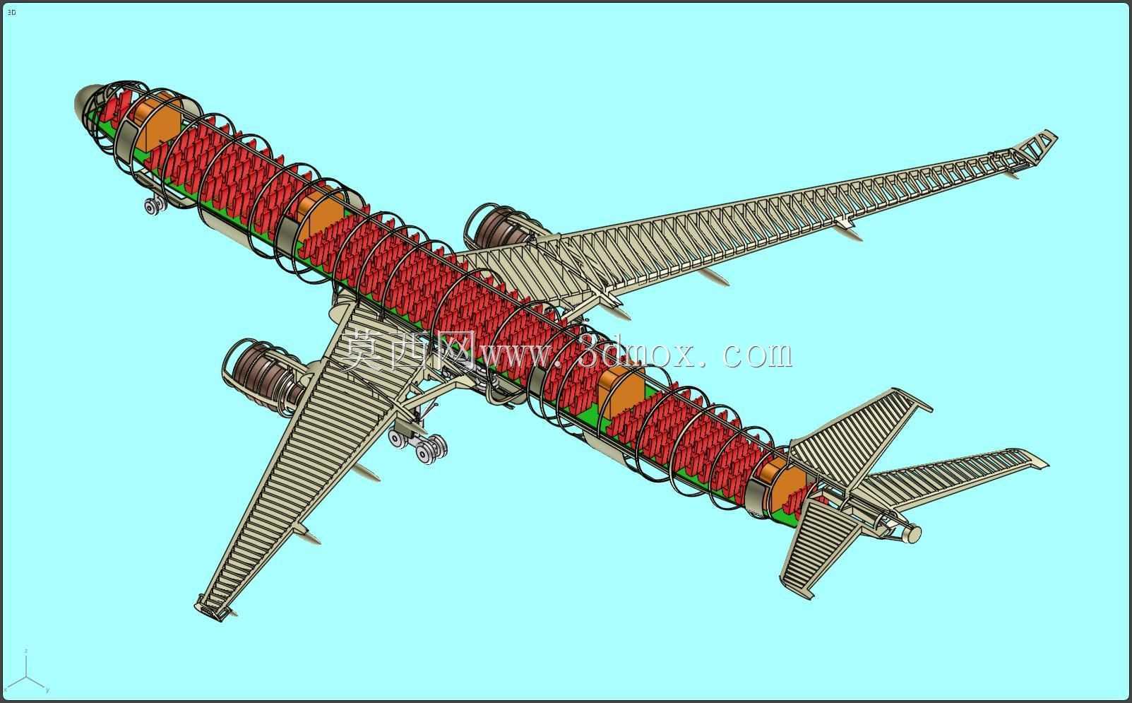 空客A330-300客机实体装配模型