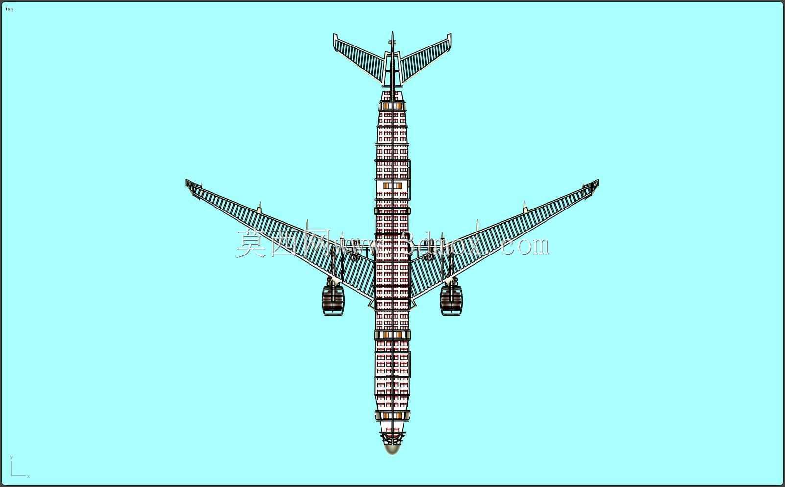 空客A330-300客机实体装配模型